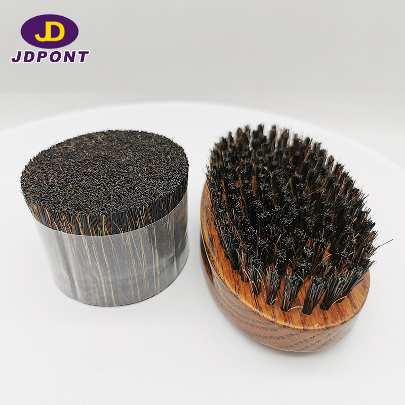 Natural white boiled bristle mixture nylon black filament for hair brush-----JDFMN#1