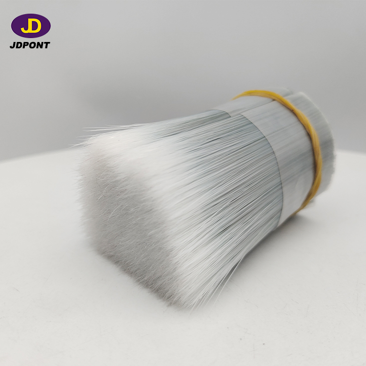 White mixture gray brush filament