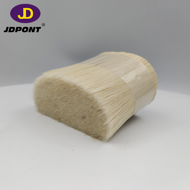 Very Soft Natural White Bristle Filament Mixture Bristle for Interior Brush JD265-FM01