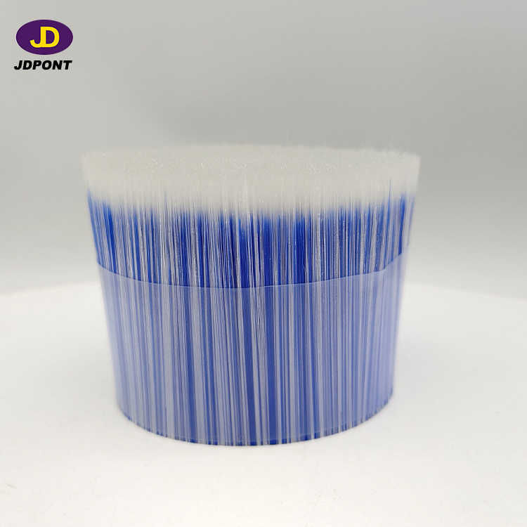 Mixture white and blue hollow filament 