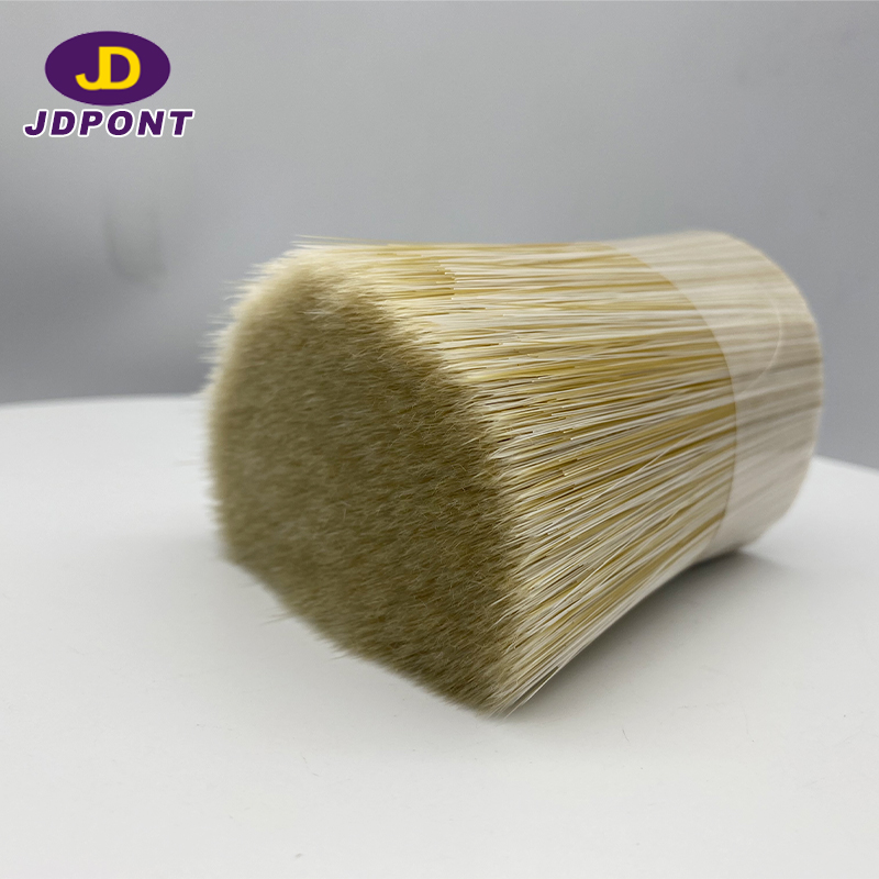 White mixture yellow and hollow brush filament for paint brush -------JDFMH#20