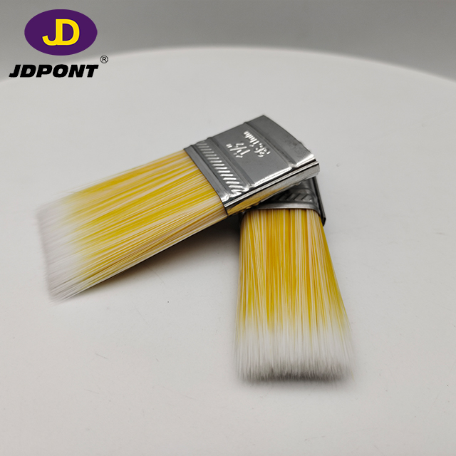 WHITE MIXTURE YELLOW SOLID TAPERED BRUSH FILAMENT FOR PAINT BRUSH