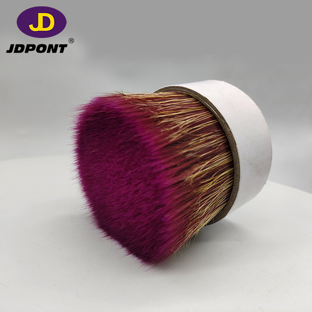 PBT Red Sose Color Solid Filament Mixture Natural White Bristle for Brush JD-F7B3R