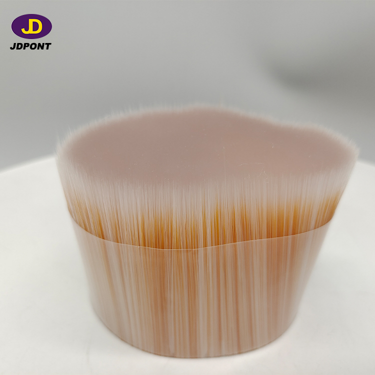 NATURAL WHITE MIXTURE ORANGE SOLID BRUSH FILAMENT