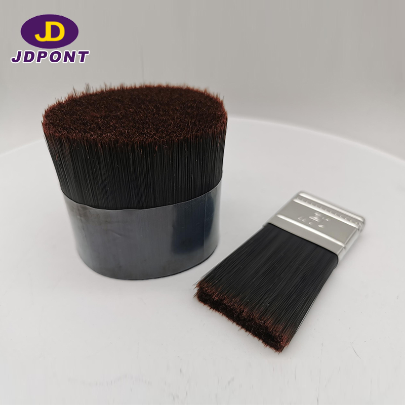 Black red hollow synthetic filament for paint brush-------JDPF-R