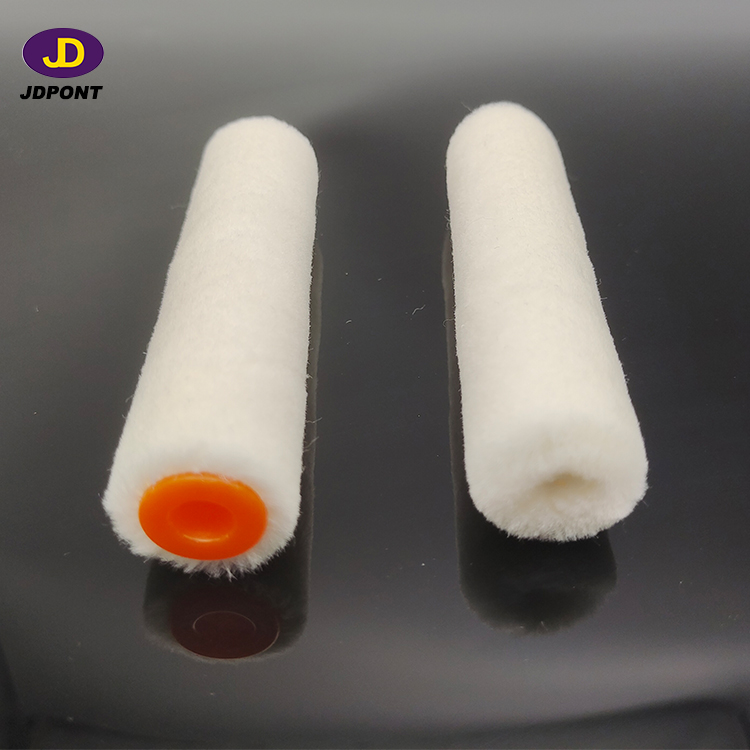 yellow strip polyester 4" mini paint roller 