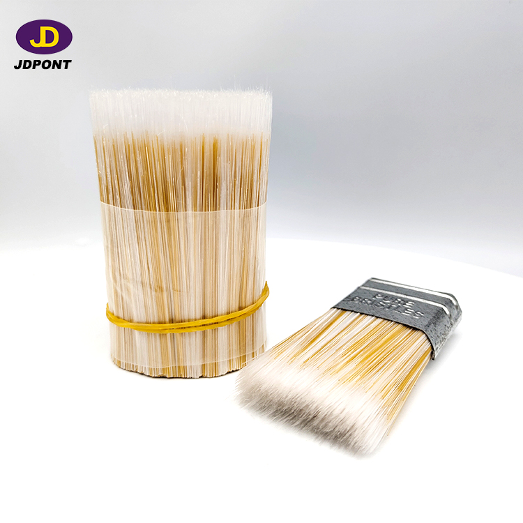 WHITE MIXTURE YELLOW MINIHOLLOW TAPERED BRUSH FILAMENT FOR BRUSH