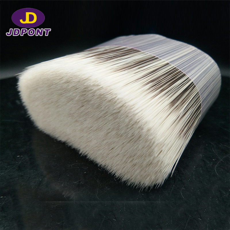 White Coffee Mxiture Hollow Tapered Filament---------JDFM16
